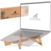 supporto laptop legno
