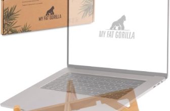 supporto laptop legno