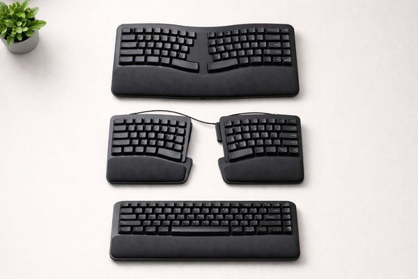 Tre tipi di tastiera ergonomica a confronto